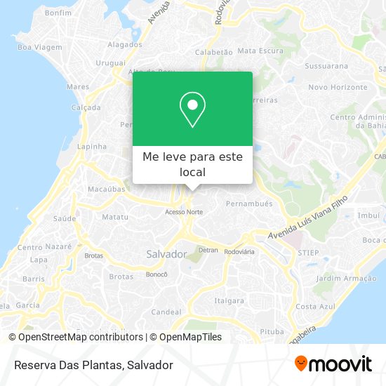 Reserva Das Plantas mapa