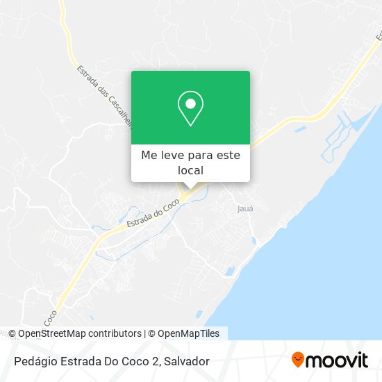 Pedágio Estrada Do Coco 2 mapa