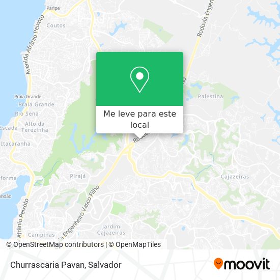 Churrascaria Pavan mapa