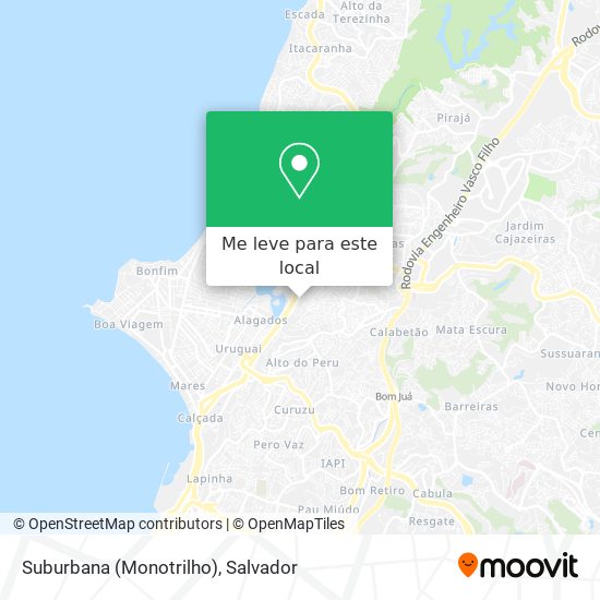 Suburbana (Monotrilho) mapa