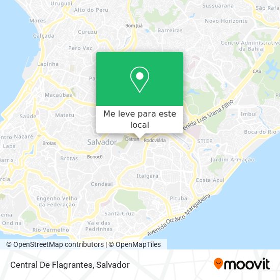 Central De Flagrantes mapa