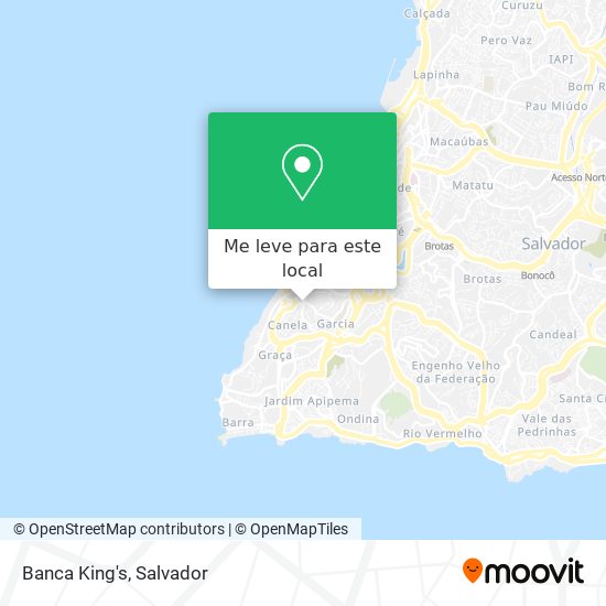 Banca King's mapa