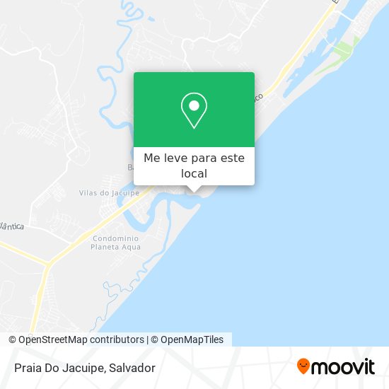 Praia Do Jacuipe mapa
