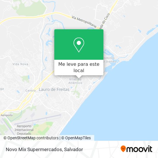 Novo Mix Supermercados mapa