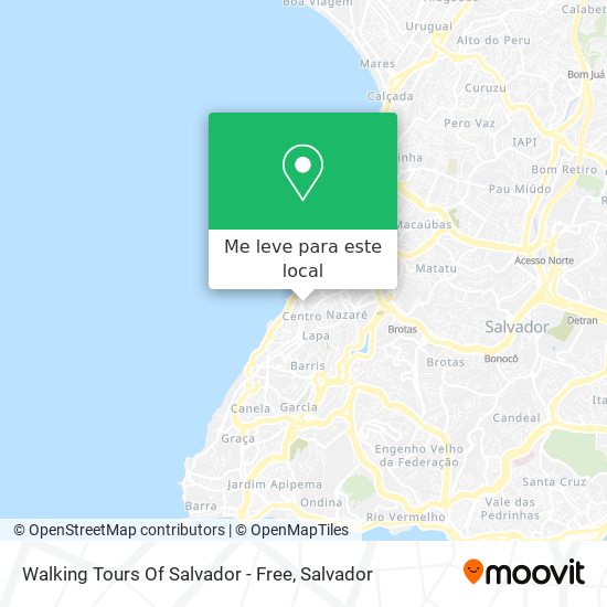 Walking Tours Of Salvador - Free mapa
