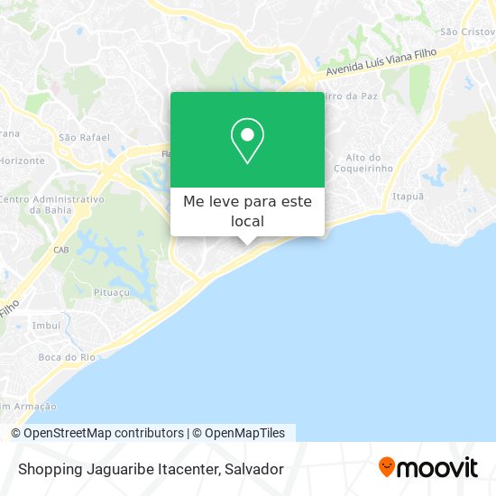 Shopping Jaguaribe Itacenter mapa