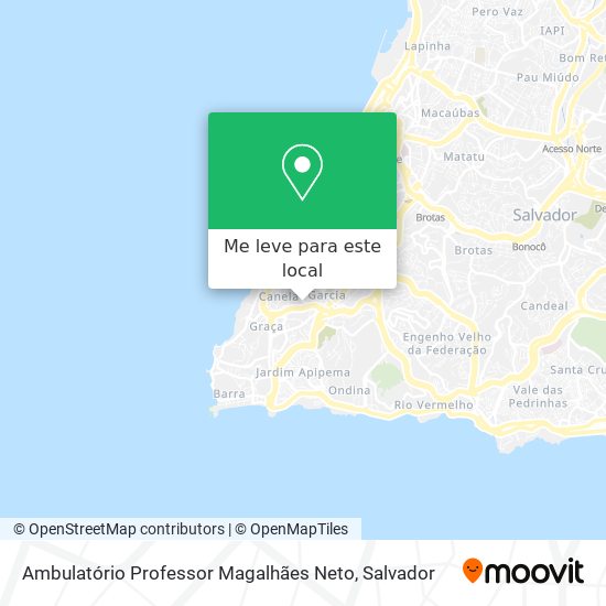 Ambulatório Professor Magalhães Neto mapa