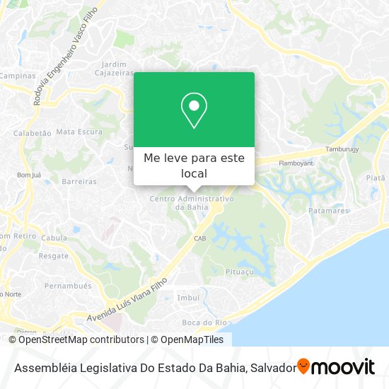 Assembléia Legislativa Do Estado Da Bahia mapa