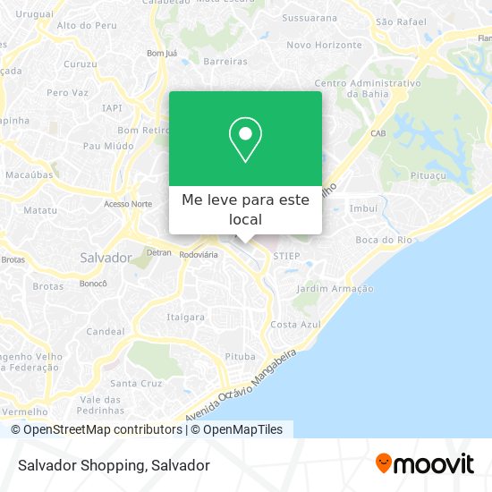 Salvador Shopping mapa