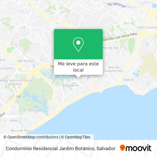 Condomínio Residencial Jardim Botânico mapa