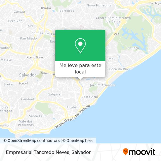 Empresarial Tancredo Neves mapa
