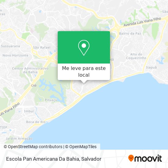 Escola Pan Americana Da Bahia mapa