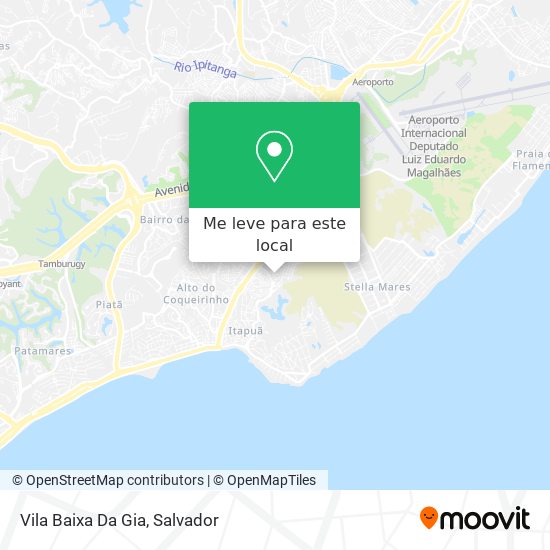 Vila Baixa Da Gia mapa