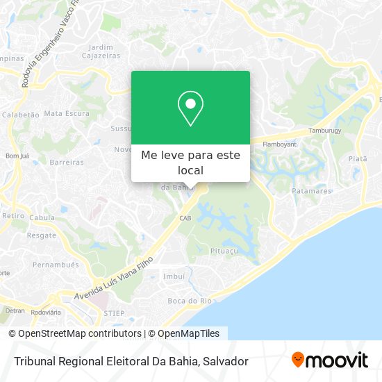 Tribunal Regional Eleitoral Da Bahia mapa