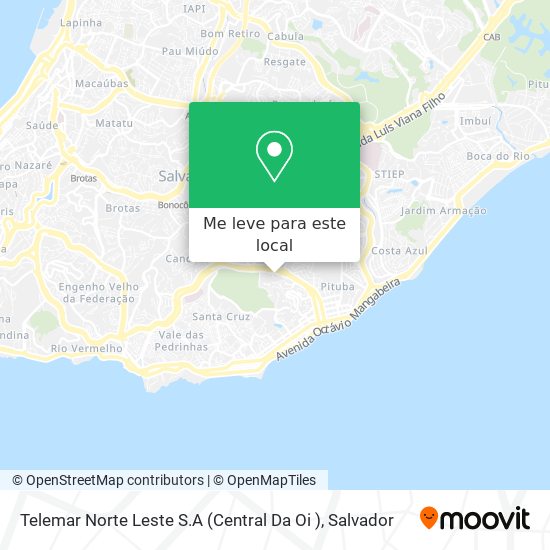 Telemar Norte Leste S.A (Central Da Oi ) mapa