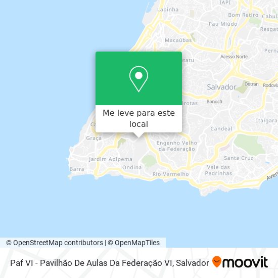 Paf VI - Pavilhão De Aulas Da Federação VI mapa