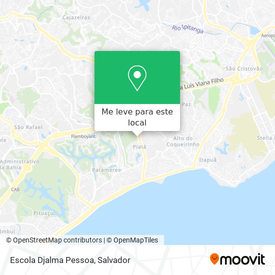 Escola Djalma Pessoa mapa