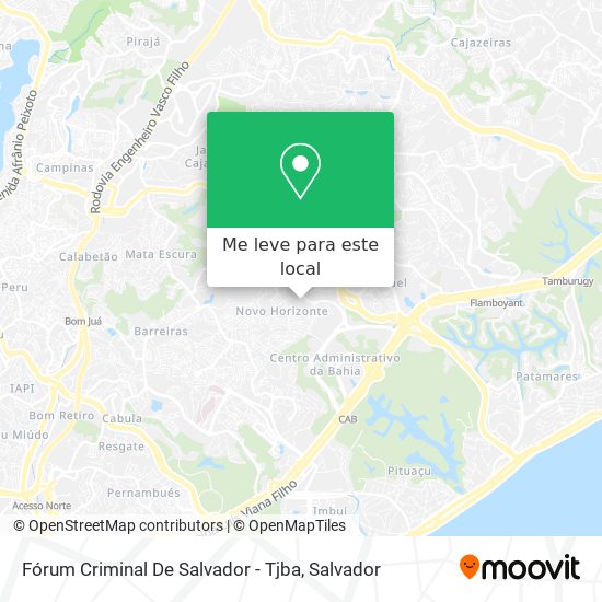Fórum Criminal De Salvador - Tjba mapa