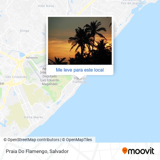 Praia Do Flamengo mapa