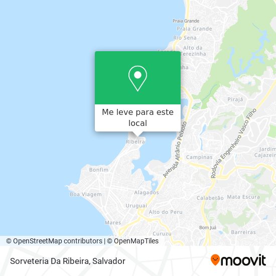 Sorveteria Da Ribeira mapa