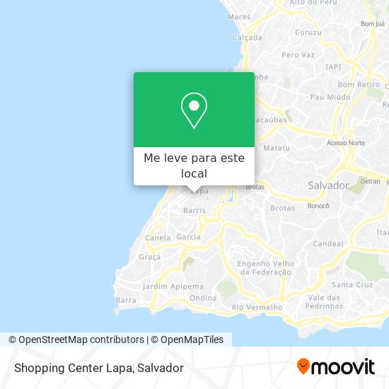 Shopping Center Lapa mapa