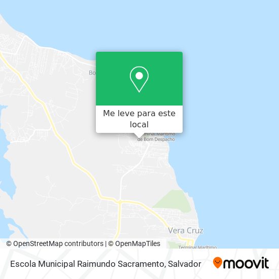 Escola Municipal Raimundo Sacramento mapa