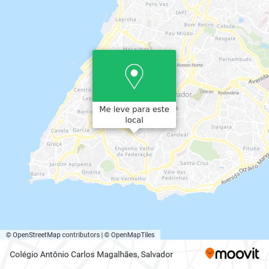 Colégio Antônio Carlos Magalhães mapa