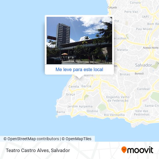 Teatro Castro Alves mapa