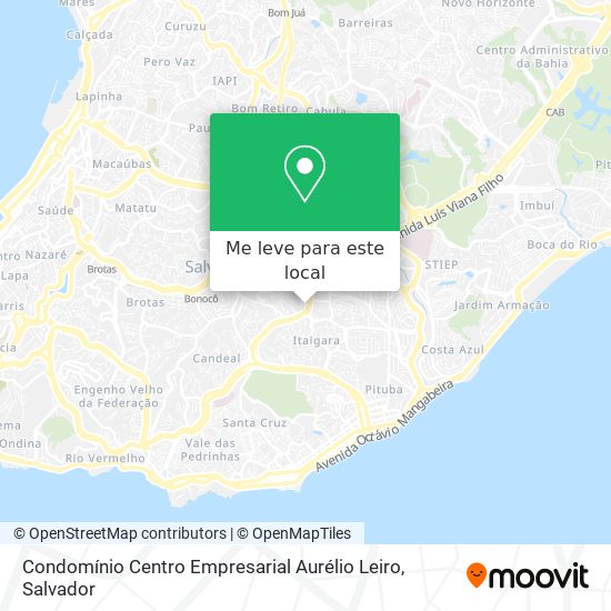 Condomínio Centro Empresarial Aurélio Leiro mapa