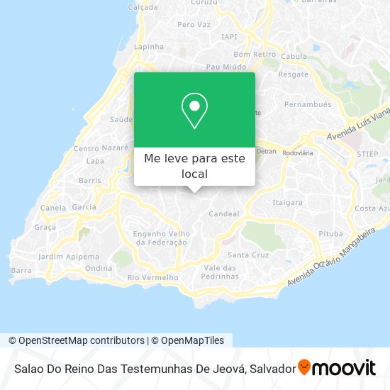 Salao Do Reino Das Testemunhas De Jeová mapa