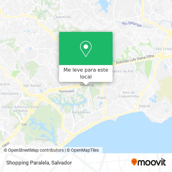 Shopping Paralela mapa