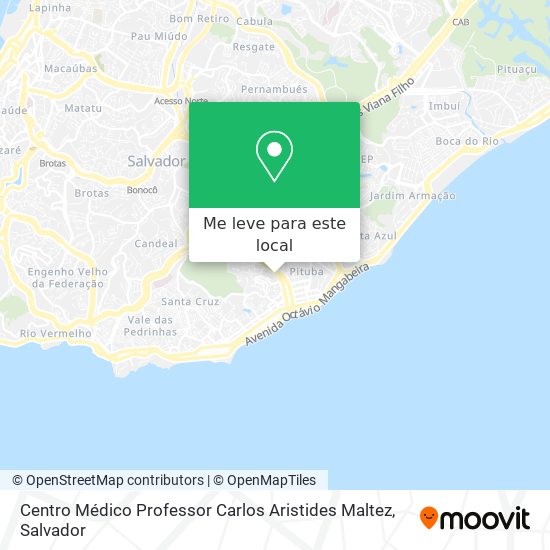 Centro Médico Professor Carlos Aristides Maltez mapa