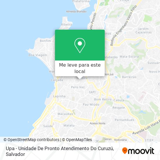 Upa - Unidade De Pronto Atendimento Do Curuzú mapa