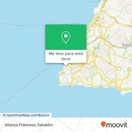 Aliança Francesa mapa