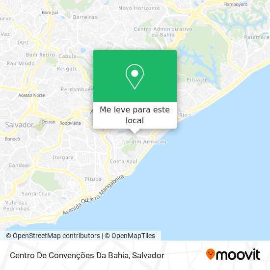 Centro De Convenções Da Bahia mapa