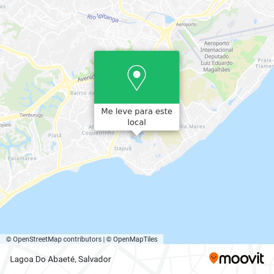 Lagoa Do Abaeté mapa