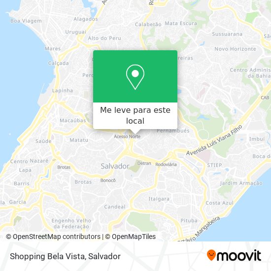 Shopping Bela Vista mapa