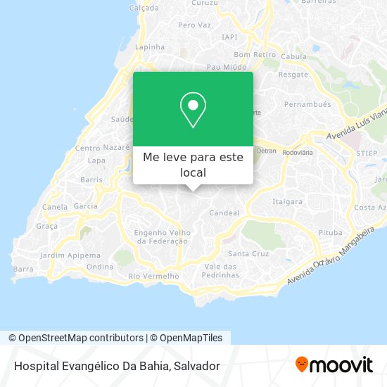 Hospital Evangélico Da Bahia mapa