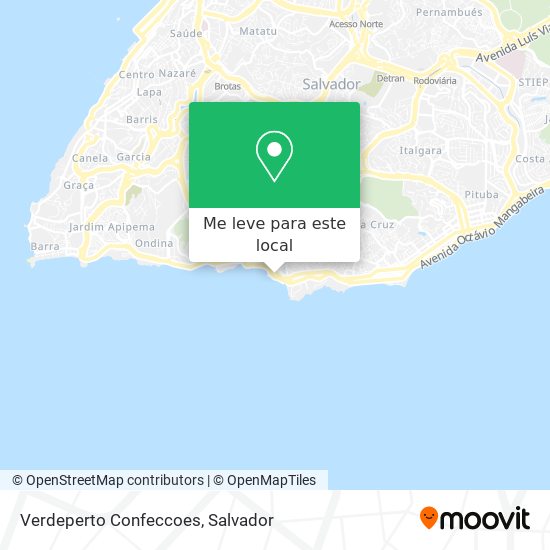 Verdeperto Confeccoes mapa