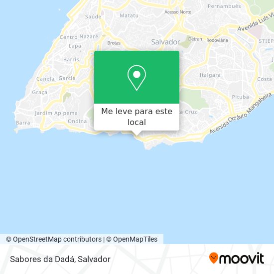 Sabores da Dadá mapa