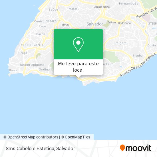 Sms Cabelo e Estetica mapa