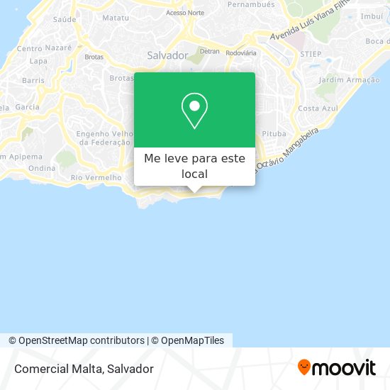 Comercial Malta mapa