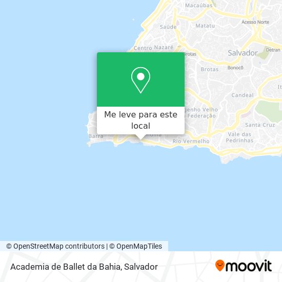 Academia de Ballet da Bahia mapa