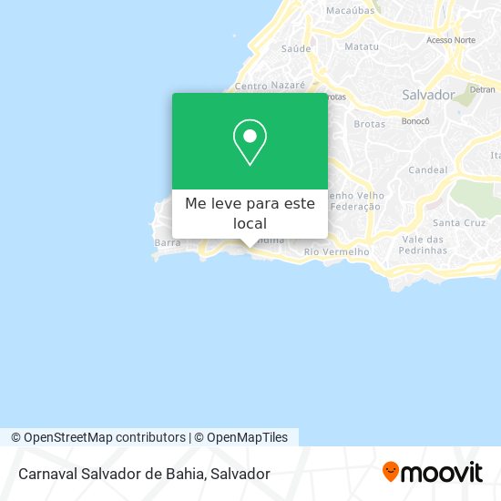 Carnaval Salvador de Bahia mapa