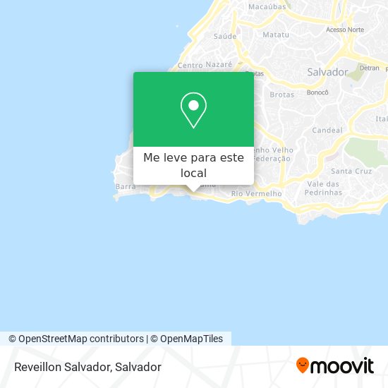 Reveillon Salvador mapa