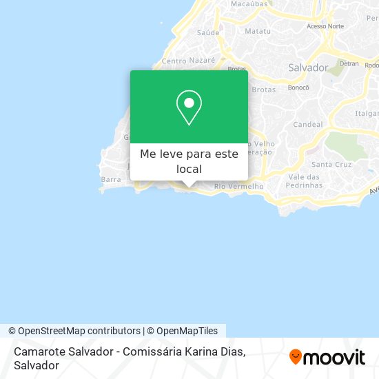 Camarote Salvador - Comissária Karina Dias mapa