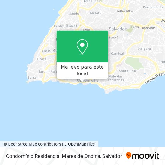 Condomínio Residencial Mares de Ondina mapa