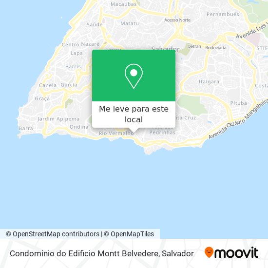 Condominio do Edificio Montt Belvedere mapa