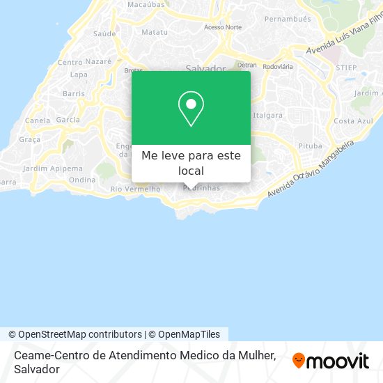 Ceame-Centro de Atendimento Medico da Mulher mapa