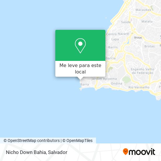 Nicho Down Bahia mapa